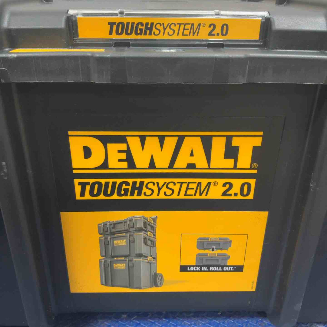 デウォルト(DeWALT) タフシステム2.0 システム収納BOX Mサイズ 工具箱 収納ケース ツールボックス DS300 積み重ね収納 DWST83294-1【草加店】