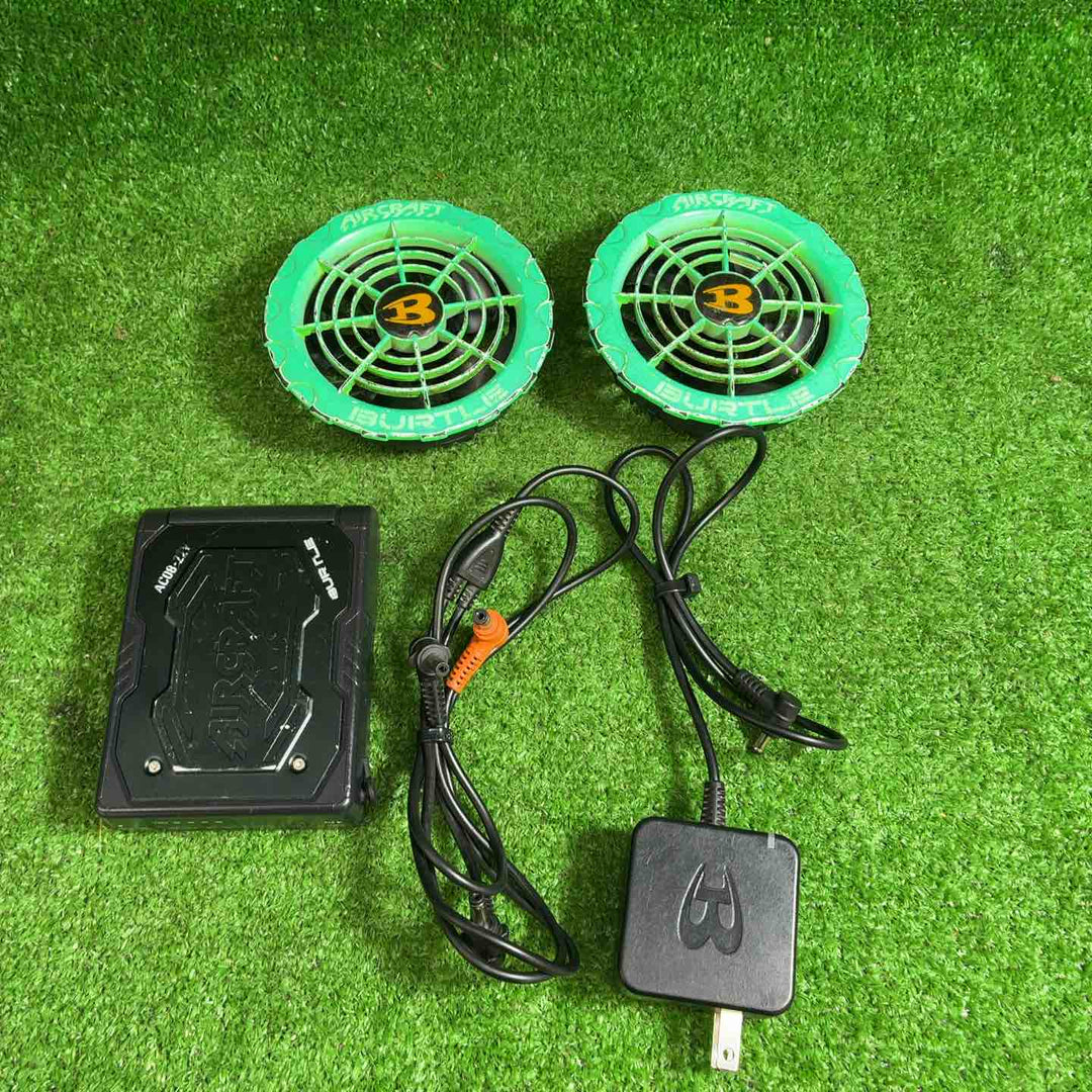 BURTLE AIRCRAFT バッテリー+ファンユニット、AC08-22V+AC370/371【藤沢店】