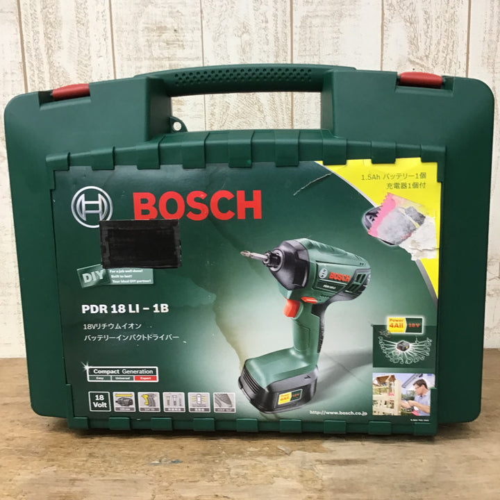 ○ボッシュ(BOSCH) 18Vバッテリー インパクトドライバー PDR18LI-1B【柏店】