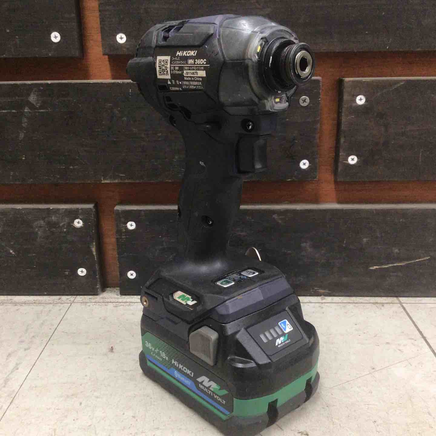 【中古品】 ハイコーキ/HIKOKI コードレスインパクトドライバー WH36DC(2XP) 【鴻巣店】 中古品】 ハイコーキ/HIKOKI コードレスインパクトドライバー WH36DC