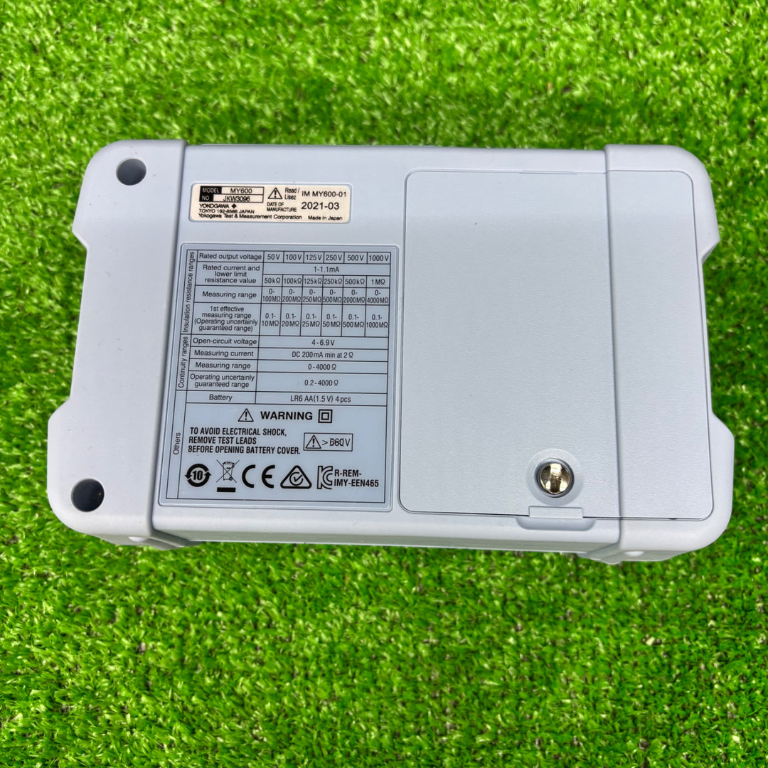 ◇YOKOGAWA 横河  デジタル絶縁抵抗計 ディジタル絶縁抵抗計 MY600【電材館越谷店】