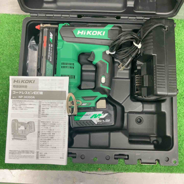 【中古美品】ハイコーキ HiKOKI マルチボルト コードレスピンネイラ NP3635DA(XP)【桶川店】