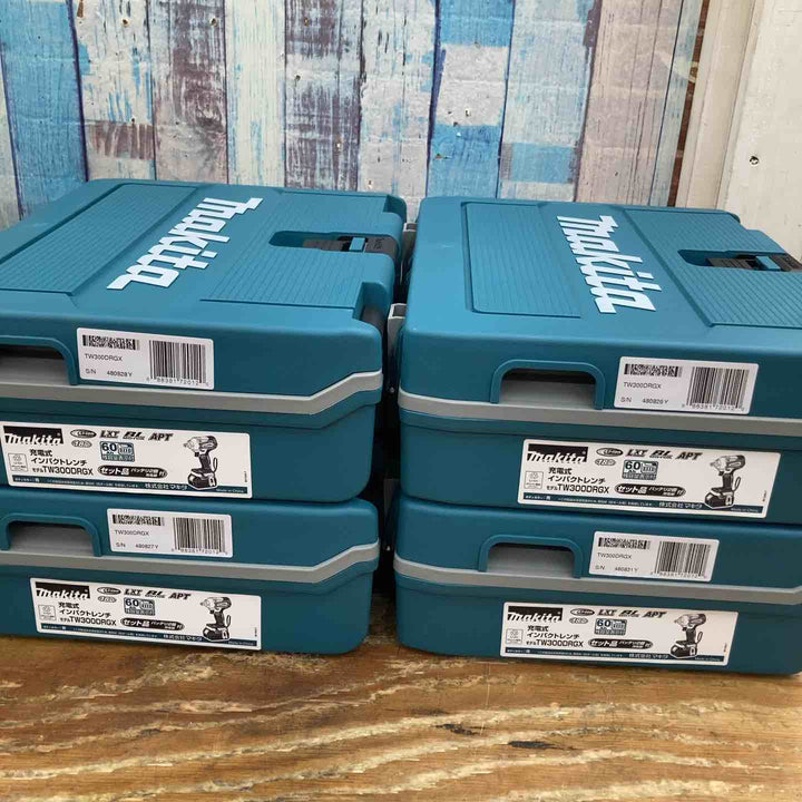 【未使用品】★マキタ(makita) コードレスインパクトレンチ TW300DRGX 4台セット まとめ売り 純正 フルセット【柏店】