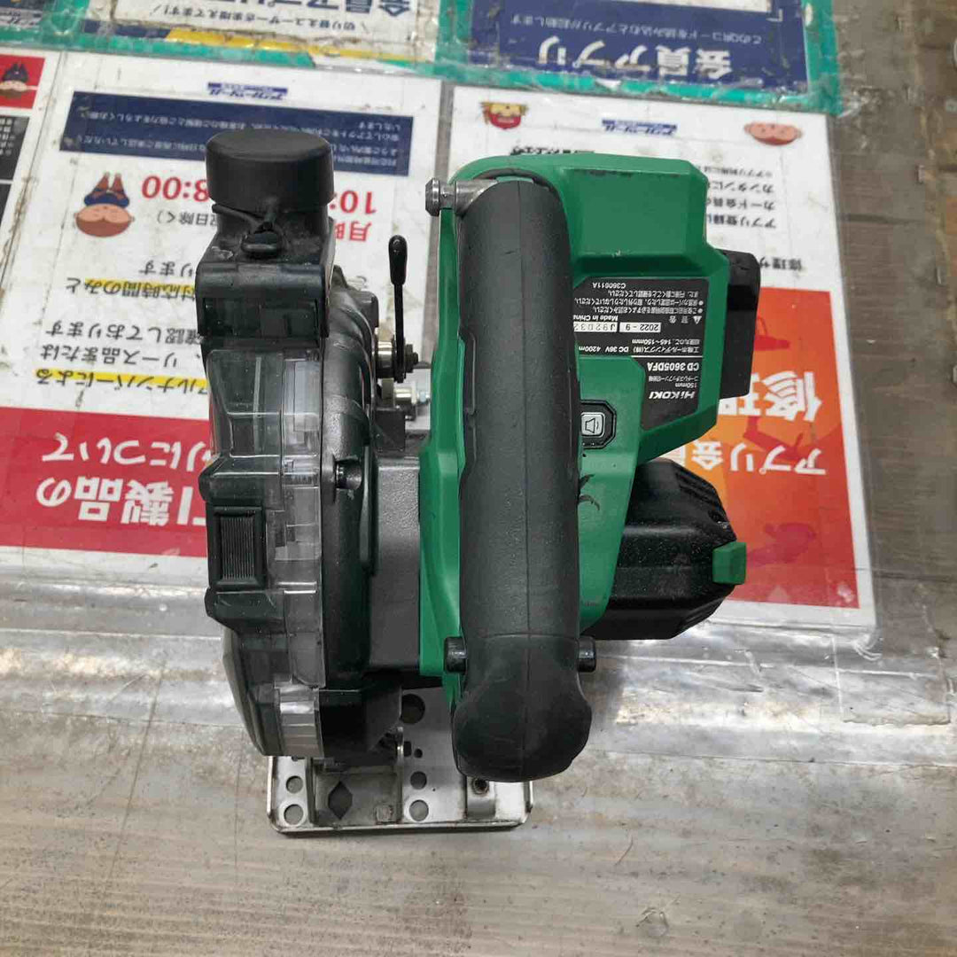 ★ハイコーキ(HIKOKI) 36V コードレスチップソーカッタ CD3605DFA(NN)(本体のみ)　36V、145㎜～150㎜対応【戸田店】