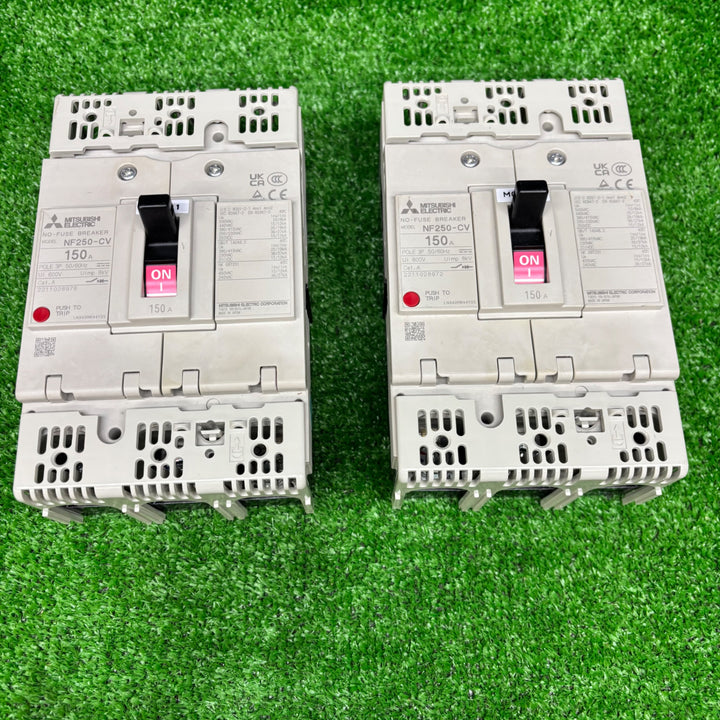 【未使用保管品】三菱電機 ノーヒューズ遮断器 NF250-CV 3P 200A×2点※１度取り付け※【電材館越谷店】