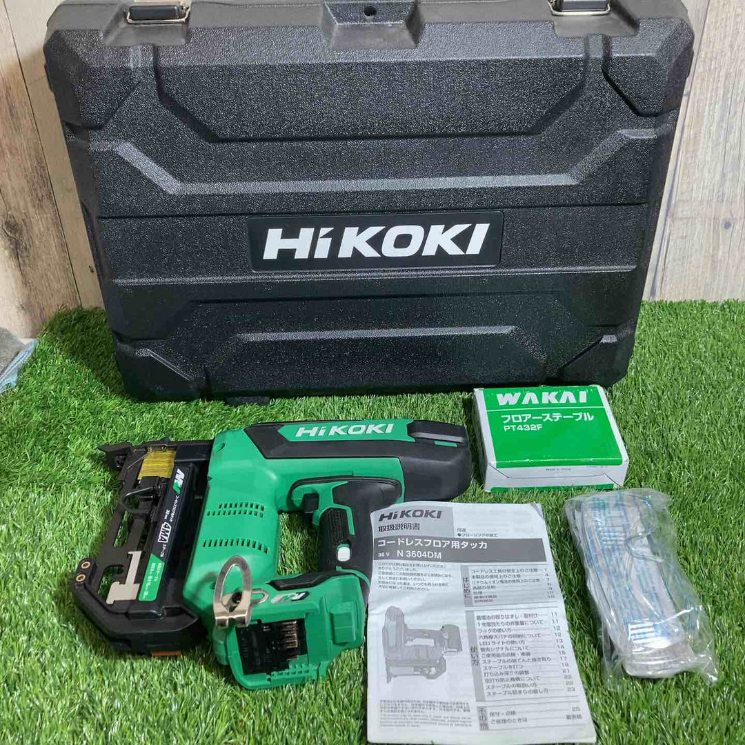 ★ハイコーキ(HIKOKI ※旧:日立工機) コードレスフロアタッカー N3604DM(NNK)　本体＋ケース【戸田店】