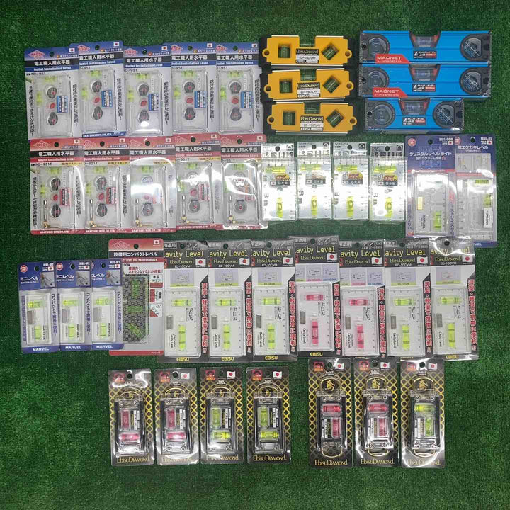 ▼18go【未開封/送料無料】水平器 磁石モデル マグネット付き 40個まとめ売り エビスダイヤモンド KOD シンワ等【川越店】