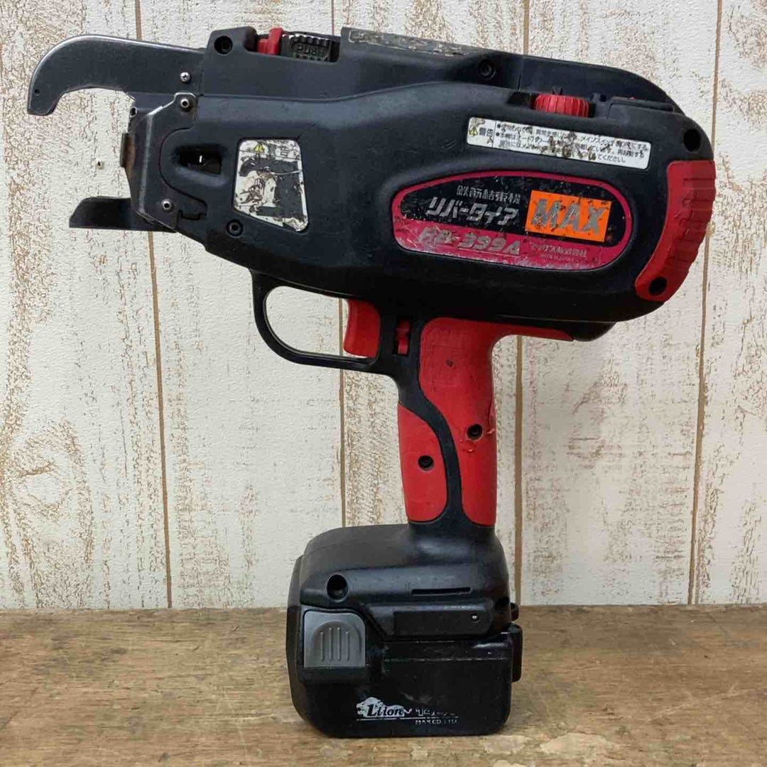 ◇マックス(MAX) 鉄筋結束機 リバータイア RB-399A バッテリー2個付き【柏店】