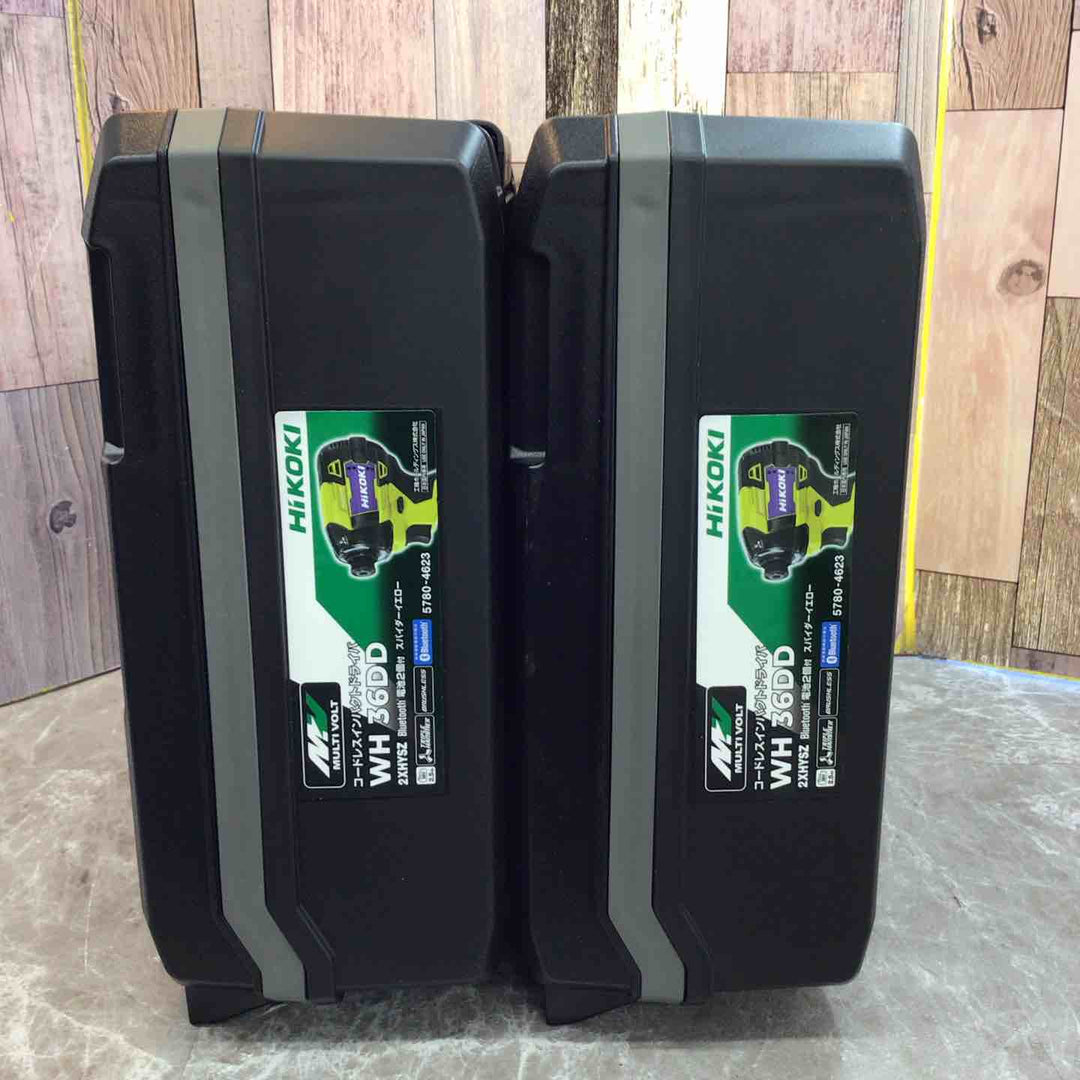 【未使用 2台セット】 ハイコーキ Hikoki 36V コードレスインパクトドライバ スパイダーイエロー WH36DD(2XHYSZ) 【八潮店】