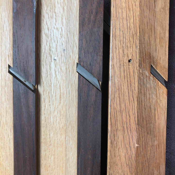 【中古品】 鉋(かんな) 万七 脇取鉋 面取り鉋 4点 合脇取 朱丹張 式市国 2点　計6個 【東大和店】