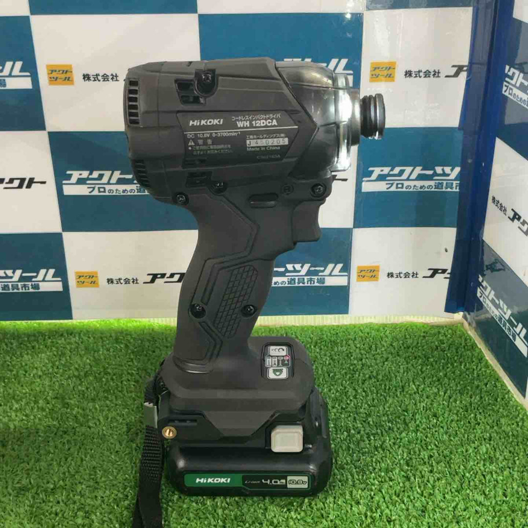 HiKOKI(ハイコーキ) 10.8V 充電式 インパクトドライバー ストロングブラック 蓄電池・充電器付 WH12DCA(2LSB)【草加店】