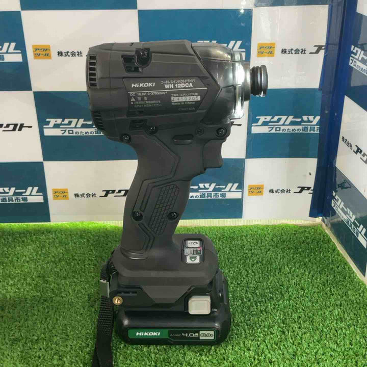 HiKOKI(ハイコーキ) 10.8V 充電式 インパクトドライバー ストロングブラック 蓄電池・充電器付 WH12DCA(2LSB)【草加店】