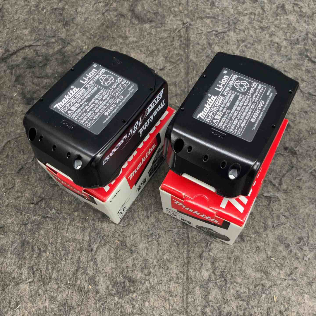 マキタ(makita) リチウムイオンバッテリー 18V/3.0Ah BL1830B まとめ 計2点【鴻巣店】