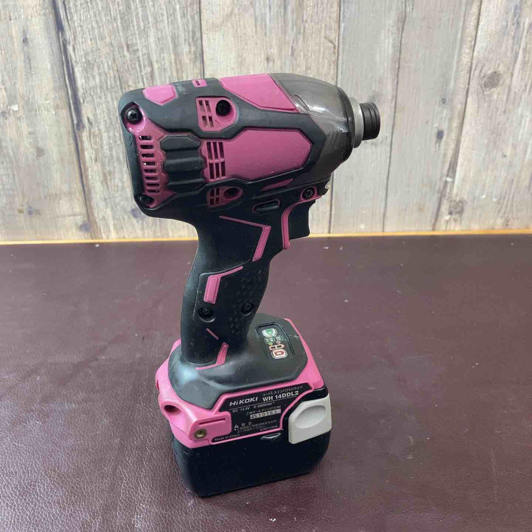 【中古品】ハイコーキ(HIKOKI ※旧:日立工機) コードレスインパクトドライバー WH14DDL2(2LYPK)(R) 14.4V 【東大和店】
