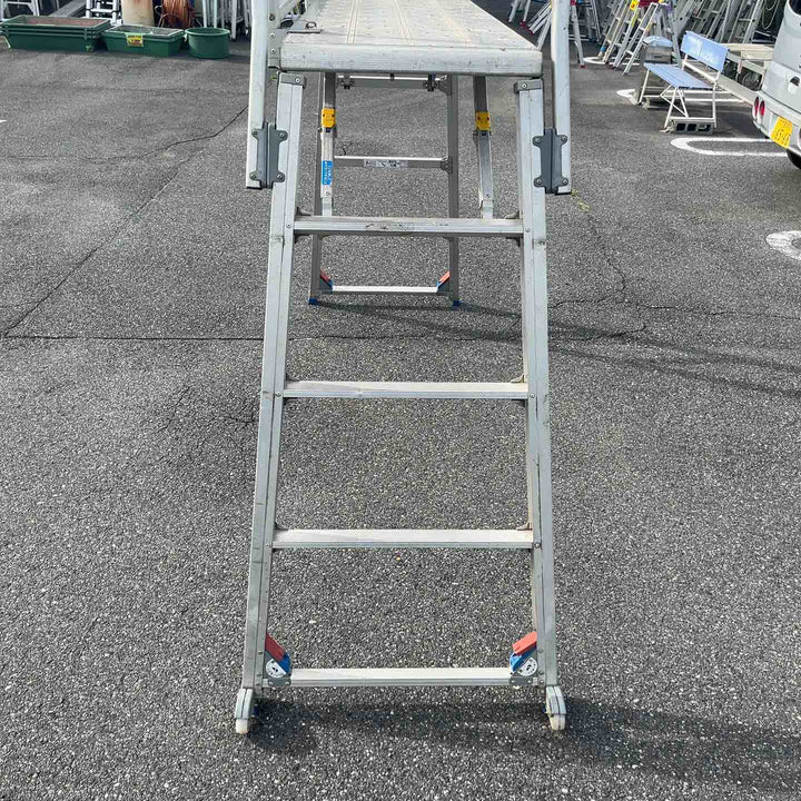 【店頭受取り限定】◇アルインコ(ALINCO) アルミ製レベル調整式作業台 CSR-180W マイティベース 本体桁面用手掛かりわく(CSRR-183)付き【岩槻店】