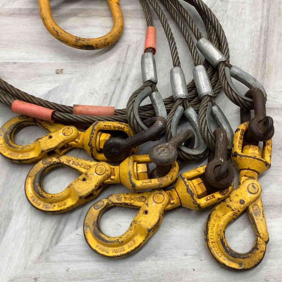 KITO キトー 玉掛けワイヤー ４吊 フック スイベルクレーン ワイヤーロープ スリング 【越谷店】