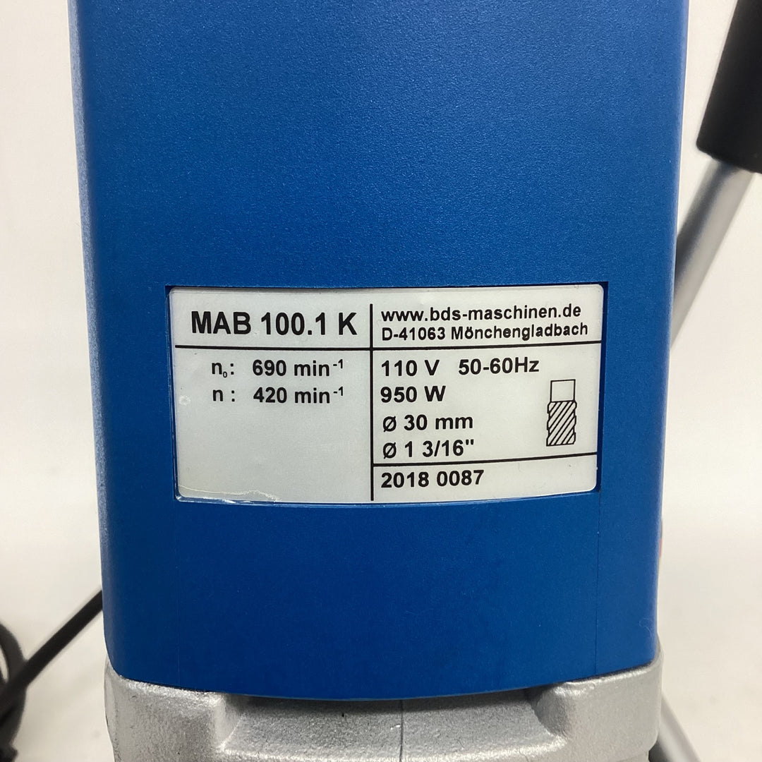 ▼BDS 磁気ボール盤 MAB100K 磁気ドリル 鉄工 穴あけ φ1-3/8インチ【狭山】