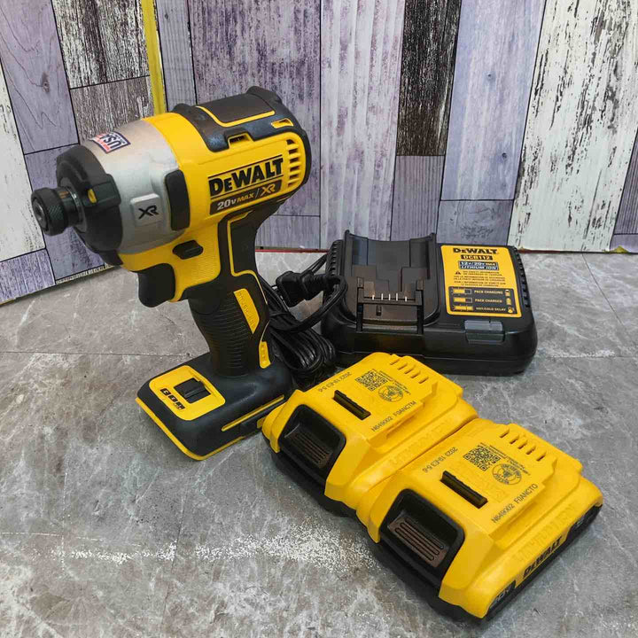 【中古品 美品】◇デウォルト DEWALT コードレスインパクトドライバ DCF887N 充電器 バッテリー2個付【八潮店】