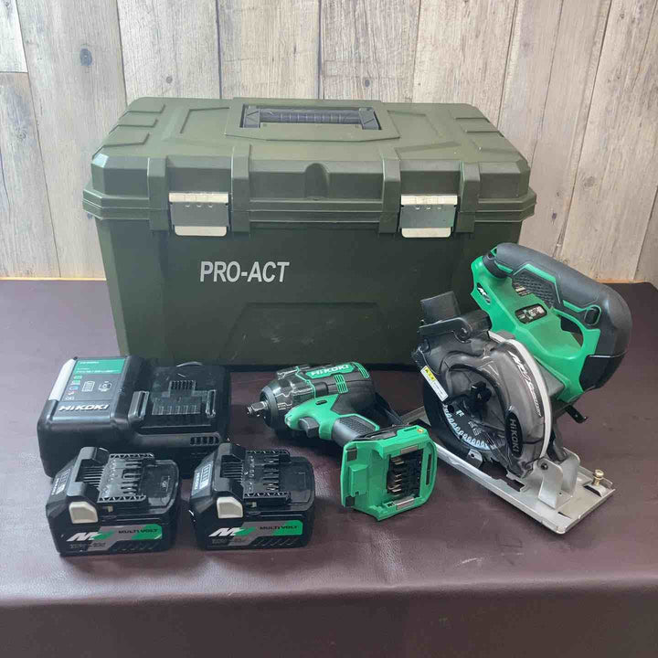 【中古品】 ハイコーキ(HIKOKI ※旧:日立工機) インパクトレンチ WR36DH(2XPSZ) チップソーカッター CD3605DA(NN) まとめセット 【東大和店】
