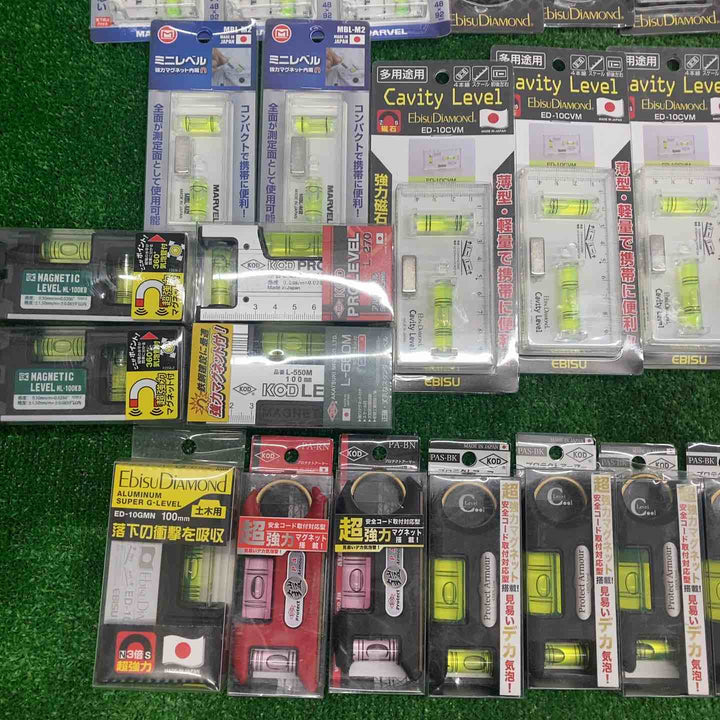 18go【未開封/送料無料】水平器 磁石モデル マグネット付き 40個まとめ売り エビスダイヤモンド KOD シンワ等【川越店】