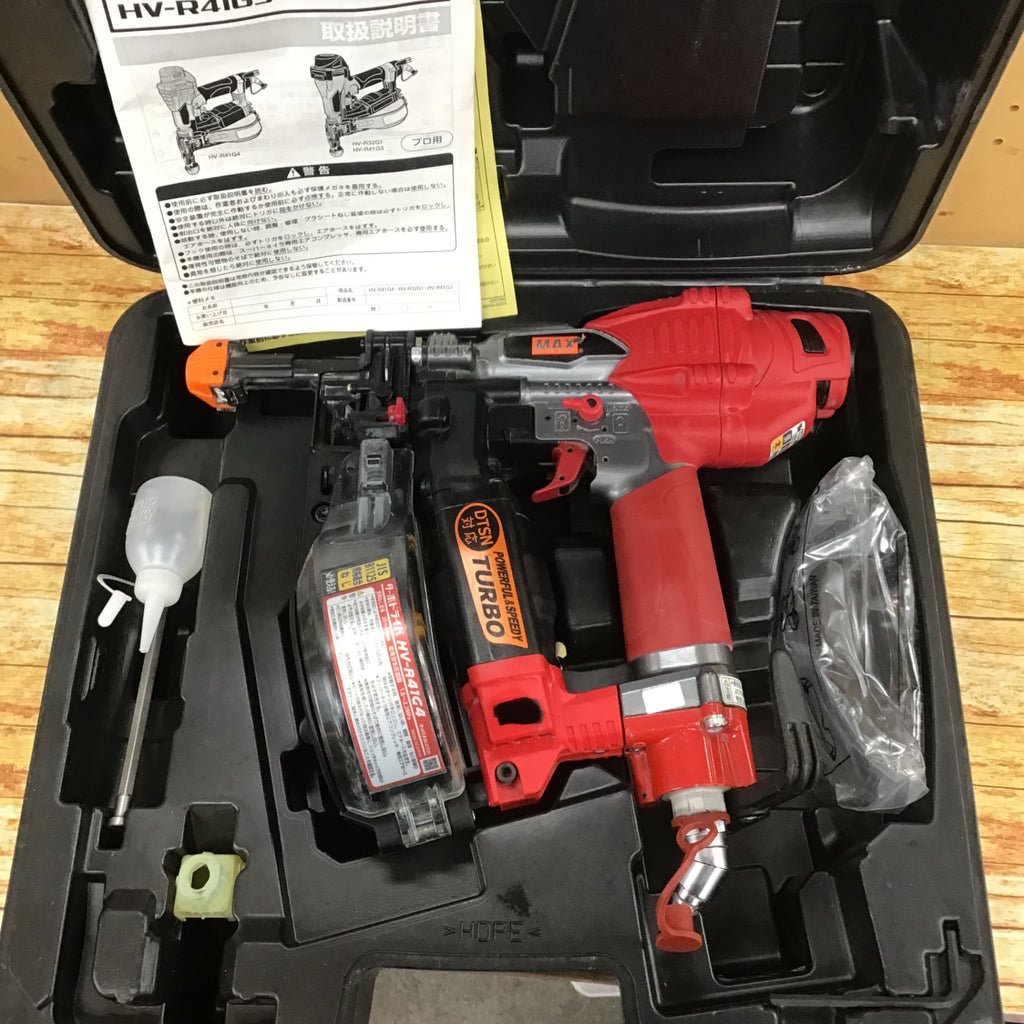 ★マックス(MAX) 高圧エアネジ打ち機 HV-R41G4-R【町田店】 ☆マックス(MAX) 高圧エアネジ打ち機 HV-R41G4【町田店