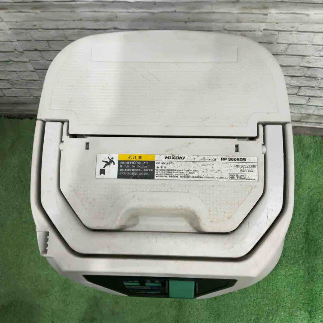 ★ハイコーキ(HIKOKI ※旧:日立工機) コードレス集じん機 乾式 RP3608DB(NN)【川口店】