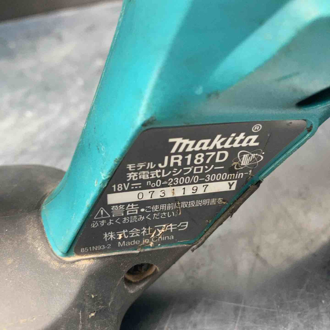 ★マキタ(makita) コードレスレシプロソー JR187DZK【川越店】