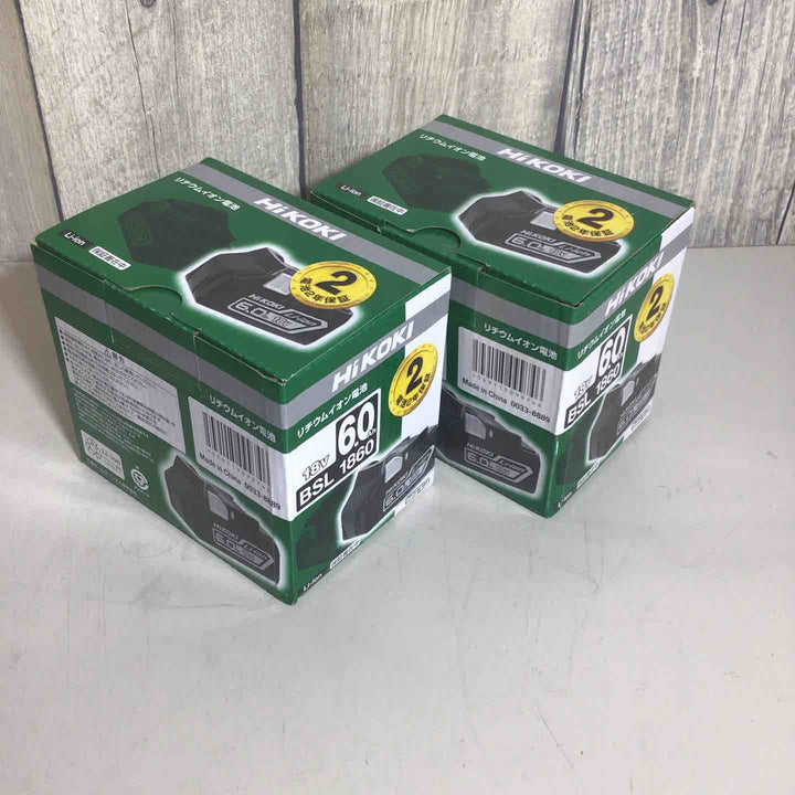 【未使用品】 ハイコーキ HIKOKI 日立 リチウムイオンバッテリー 18V/6.0Ah BSL1860 バッテリー 純正 純正品 18V 【戸田店】