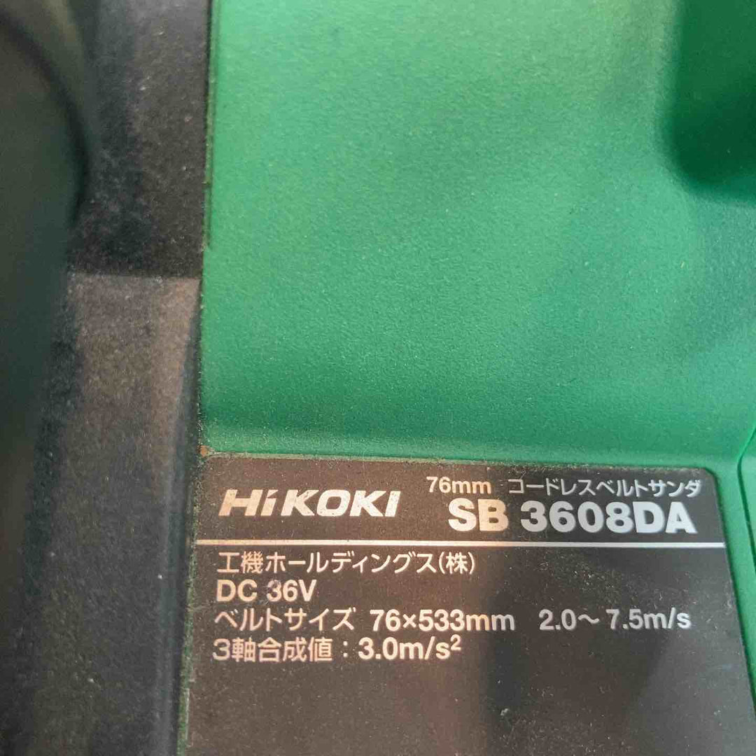 ★ハイコーキ(HIKOKI ※旧:日立工機) コードレスベルトサンダー SB3608DA(NN)【八潮店】