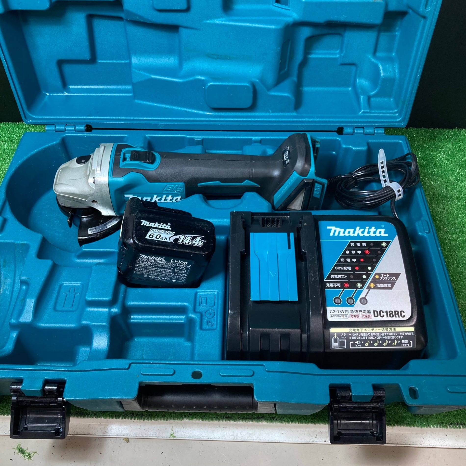 Makita 充電式ディスクグラインダ GA403DRGN 2021年製 未使用品 ☆マキタ(makita) 100mmコードレスディスクグラインダ GA403DRGN【藤沢