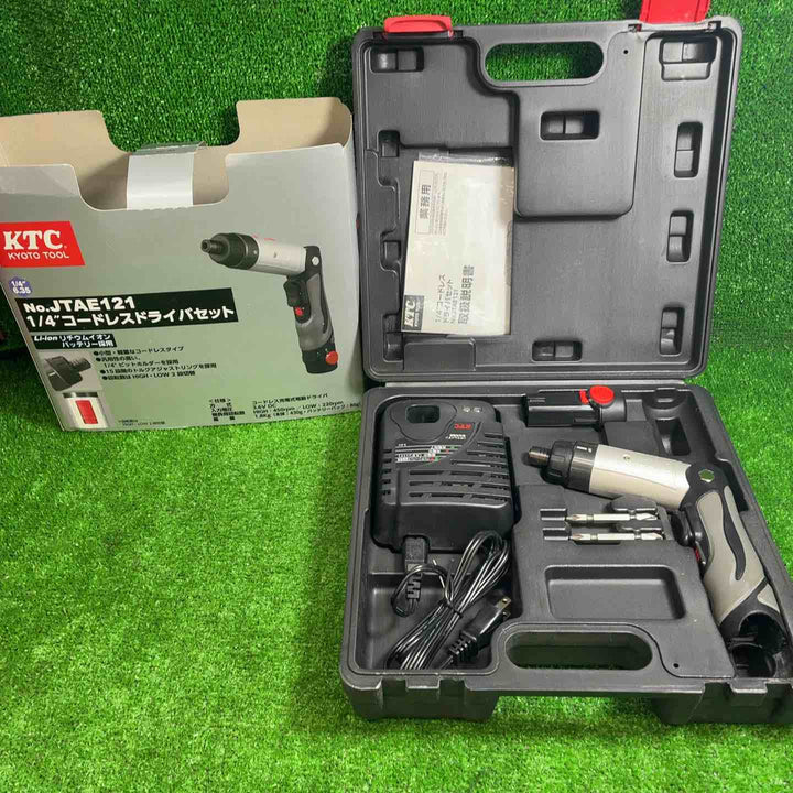 ◇KTC(京都機械工具) 1/4sq.コードレスドライバセット JTAE121【藤沢店】
