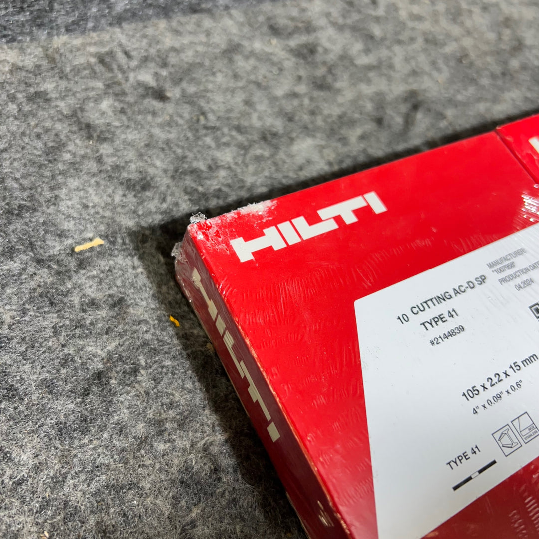 ヒルティ(HILTI) 切断砥石 AC-D SP 105X2.2X15mm TYPE 41　5箱セット【桶川店】