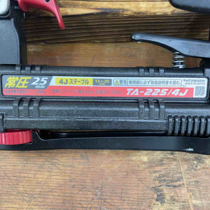 【中古品】★マックス(MAX) 常圧 エアタッカ TA-225/4J 内装 外壁下地 4mm 本体のみ【柏店】