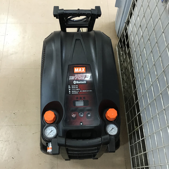 ★マックス(MAX) エアコンプレッサー AK-HH1270E3_ブラック【草加店】
