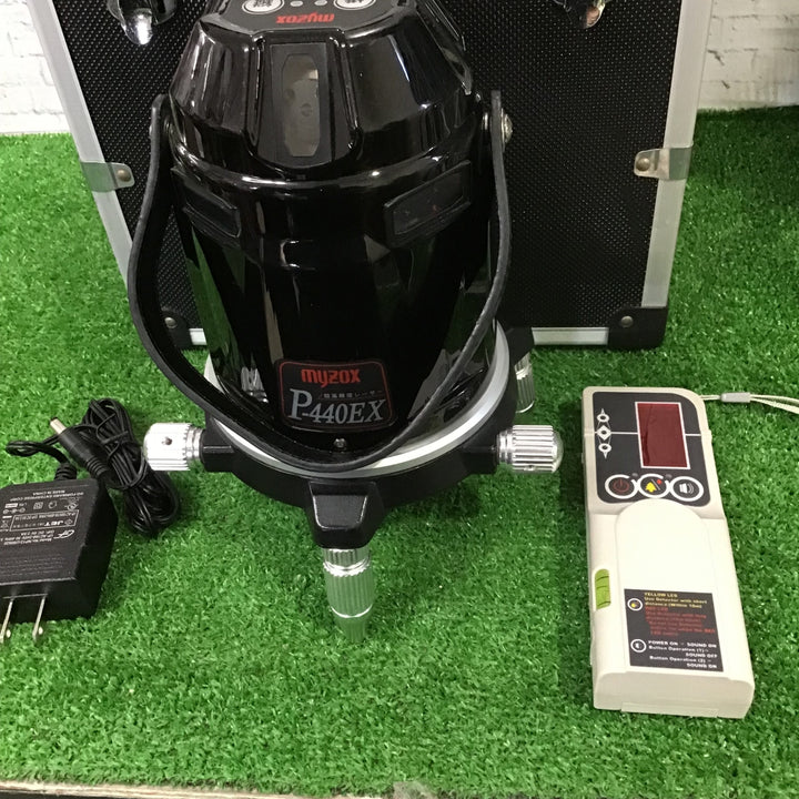〇マイゾックス(myzox) 電子自動整準レーザー墨出器 P-440EX フルライン【町田店】