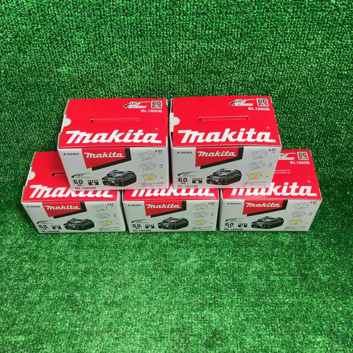 【未使用品】★マキタ(makita) リチウムイオンバッテリー 18V/6.0Ah BL1860B　5個セット【川崎店】