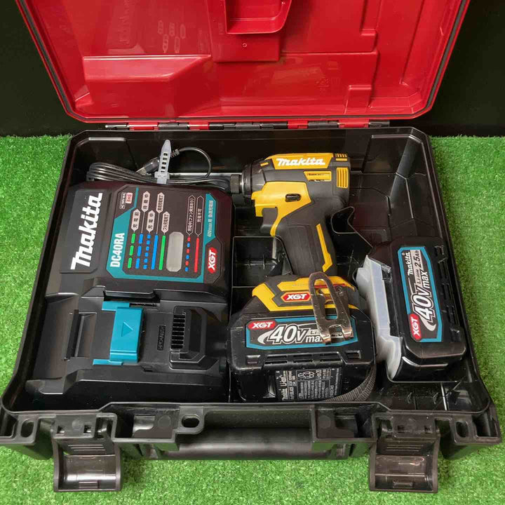 【美品・限定色！】★マキタ(makita) コードレスインパクトドライバー TD002GDXFY バッテリー充電6回・7回【岩槻店】