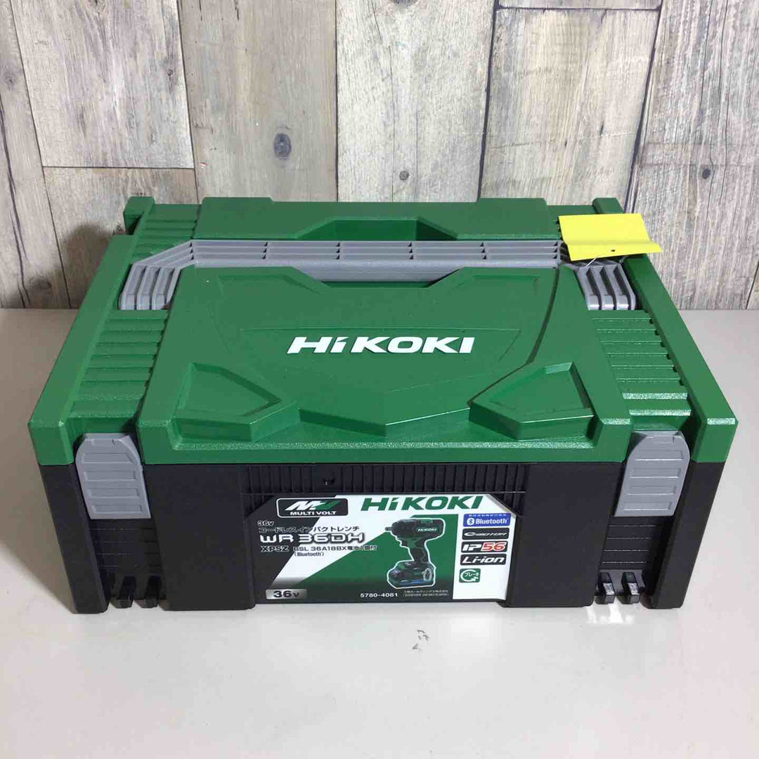 【未使用品】 ハイコーキ HIKOKI 日立 コードレス インパクトレンチ WR36DH(XPSZ) バッテリー&充電器付 純正 充電式 【戸田店】