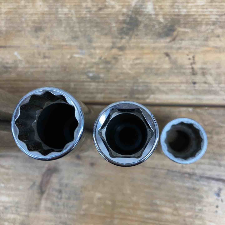 【中古品】 スナップオン(Snap-on) インチ ソケットまとめ S381、S361、S301、S261、TS221、SW221 6個セット 3/8 ディープ ショート 【東大和店】