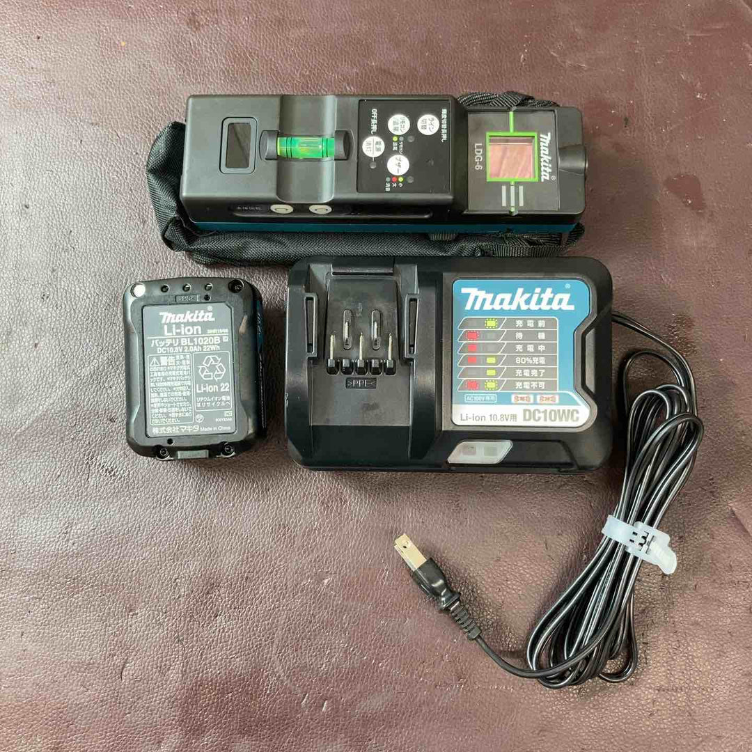 【中古美品】マキタ(makita) コードレスグリーンレーザー墨出し器 SK211GDZ 矩・横 受光器 バッテリー付属【東大和店】