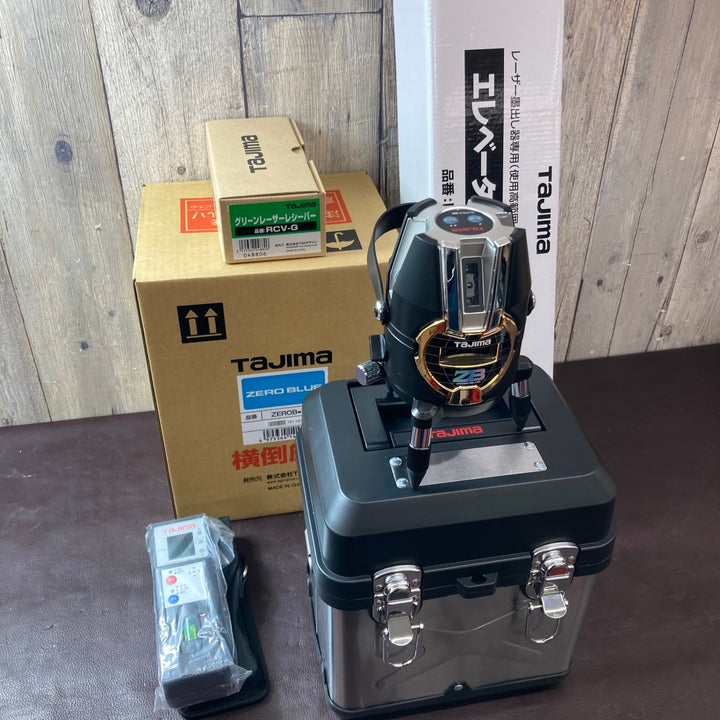 【未使用品(店頭展示品)】タジマ(Tajima) レーザー墨出し器 ZEROB-KYSET 三脚 受光器RCV-G付属【東大和店】