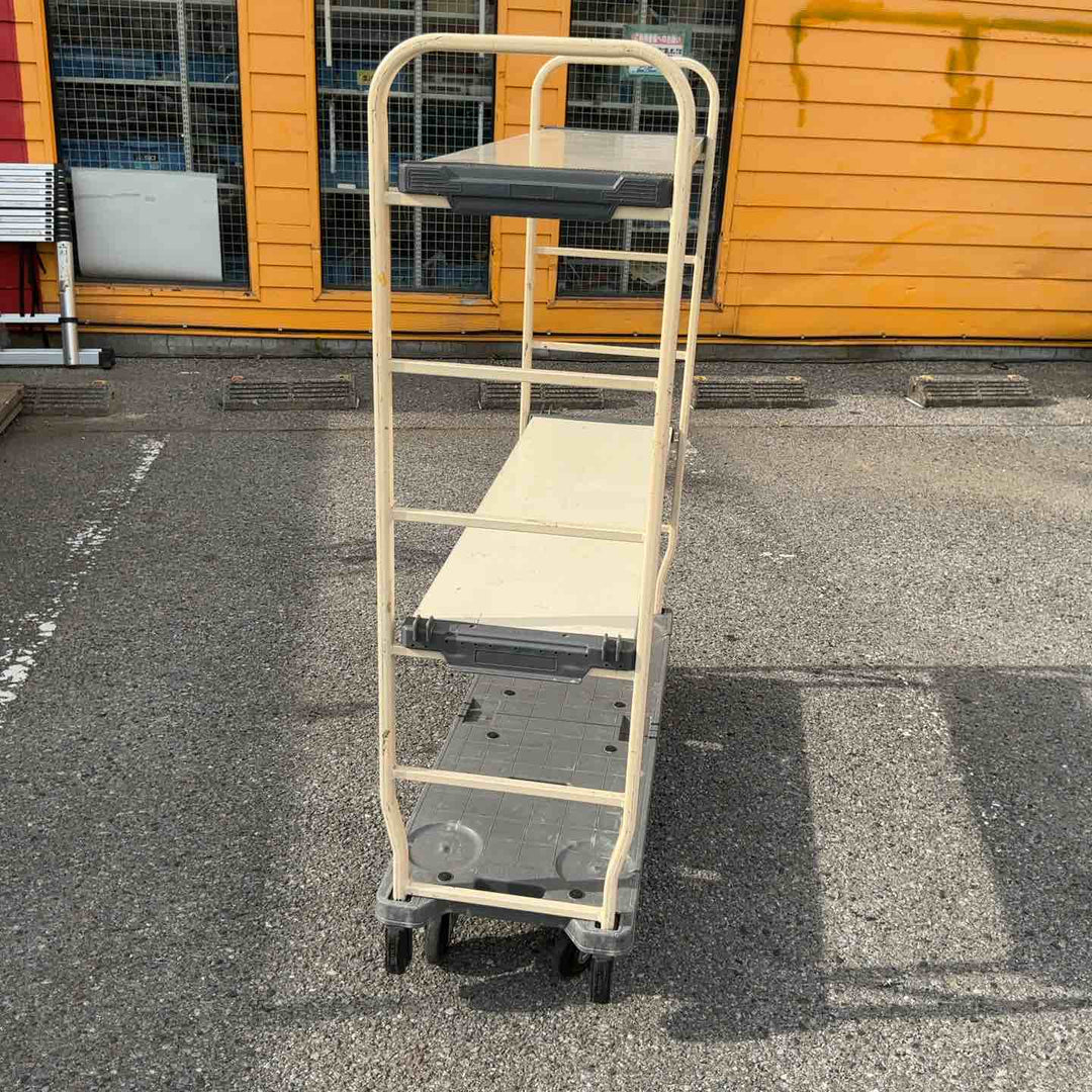 【店頭受取り限定】KAWAJUN　6輪台車　棚板2枚付き【草加店】