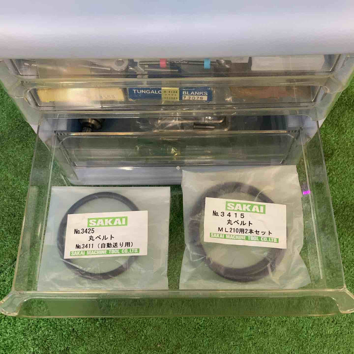 【中古品】◇サカイマシンツール 卓上旋盤 ミニレース ML-210 ★付属品多数有り！！【岩槻店】
