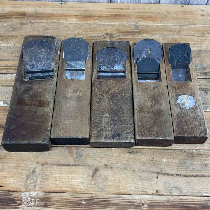 【中古品】 重定・國永・忠則・福三郎・長秀 鉋5点セット 鉋 かんな カンナ 和工具 大工道具 鑿 のみ 鋸 のこ 【東大和店】