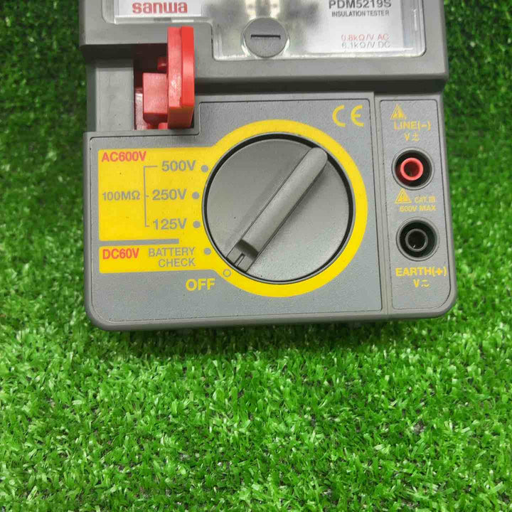 【現状品】三和電気計器(サンワ/sanwa) 3レンジアナログ絶縁抵抗計 PDM5219S【藤沢店】