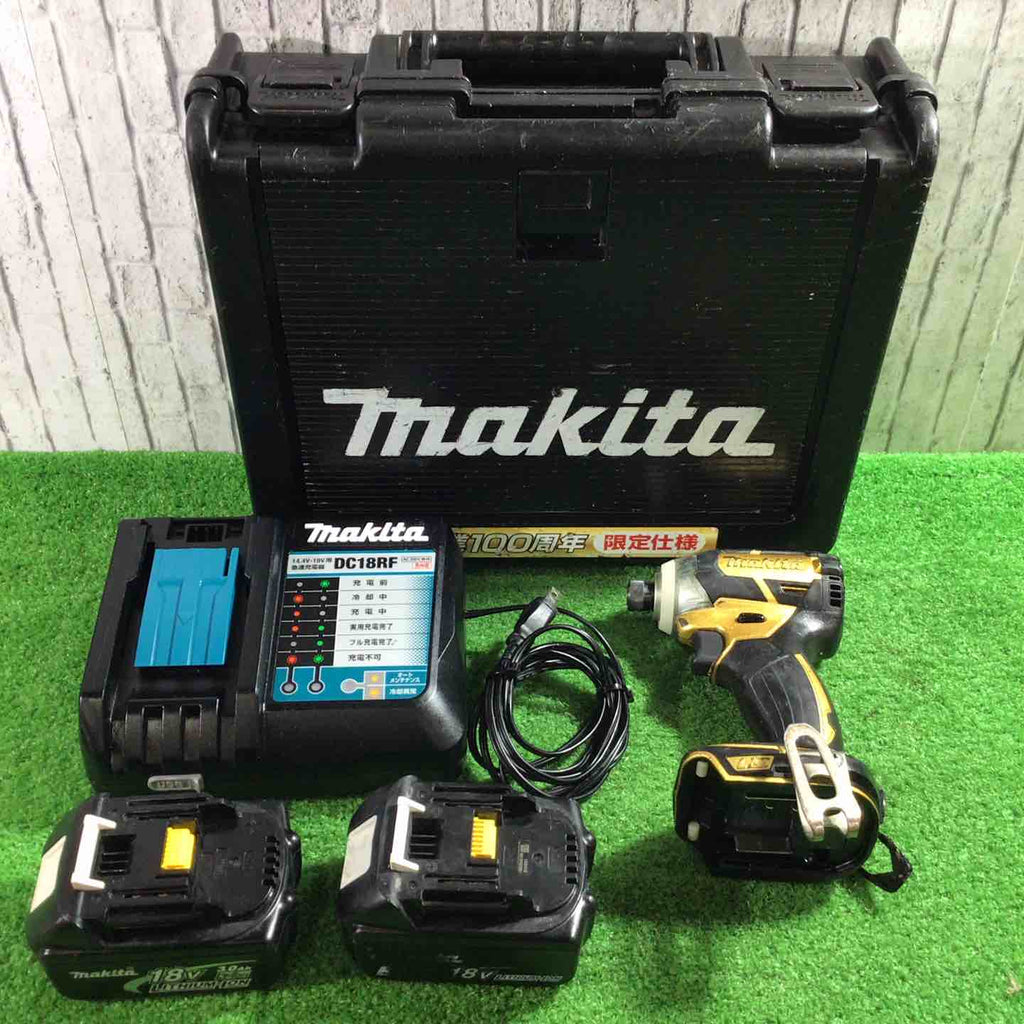 ◇マキタ(makita) コードレスインパクトドライバー 18V ゴールド TD148DSP1 (TD148DRTX) 100周年【川口店】 ◇マキタ(makita) コードレスインパクトドライバー 18V ゴールド