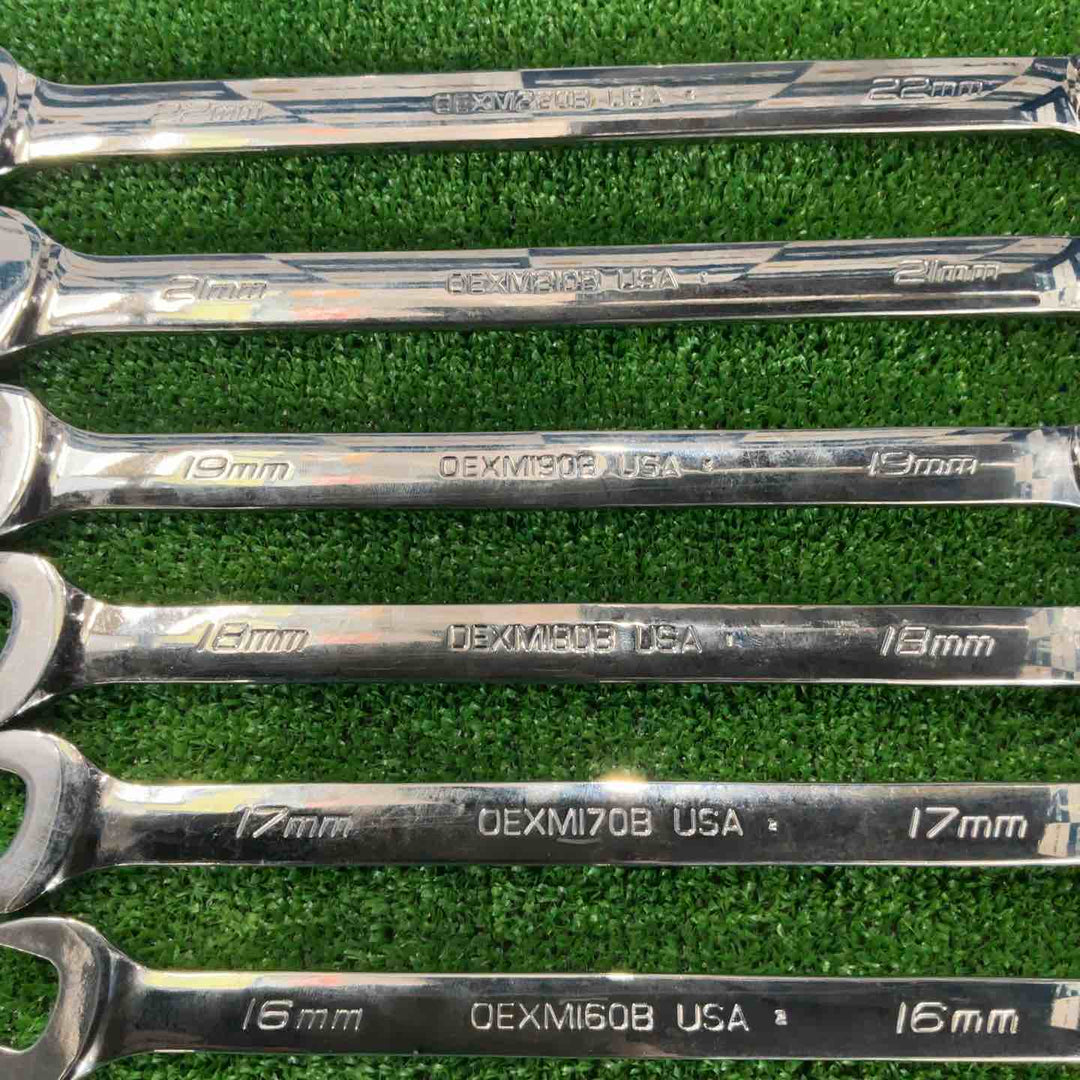 スナップオン(Snap-on) コンビネーションレンチ 6本セット OEXM160B/170B/180B/190B/210B/220B【草加店】