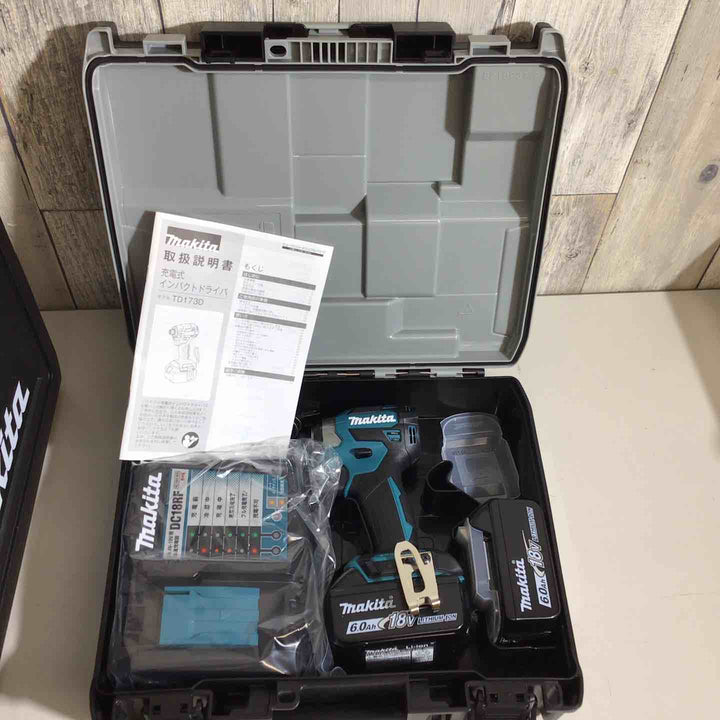 【未使用品】マキタ(makita) コードレスインパクトドライバー TD173DRGX ブルー 5台セット【戸田店】