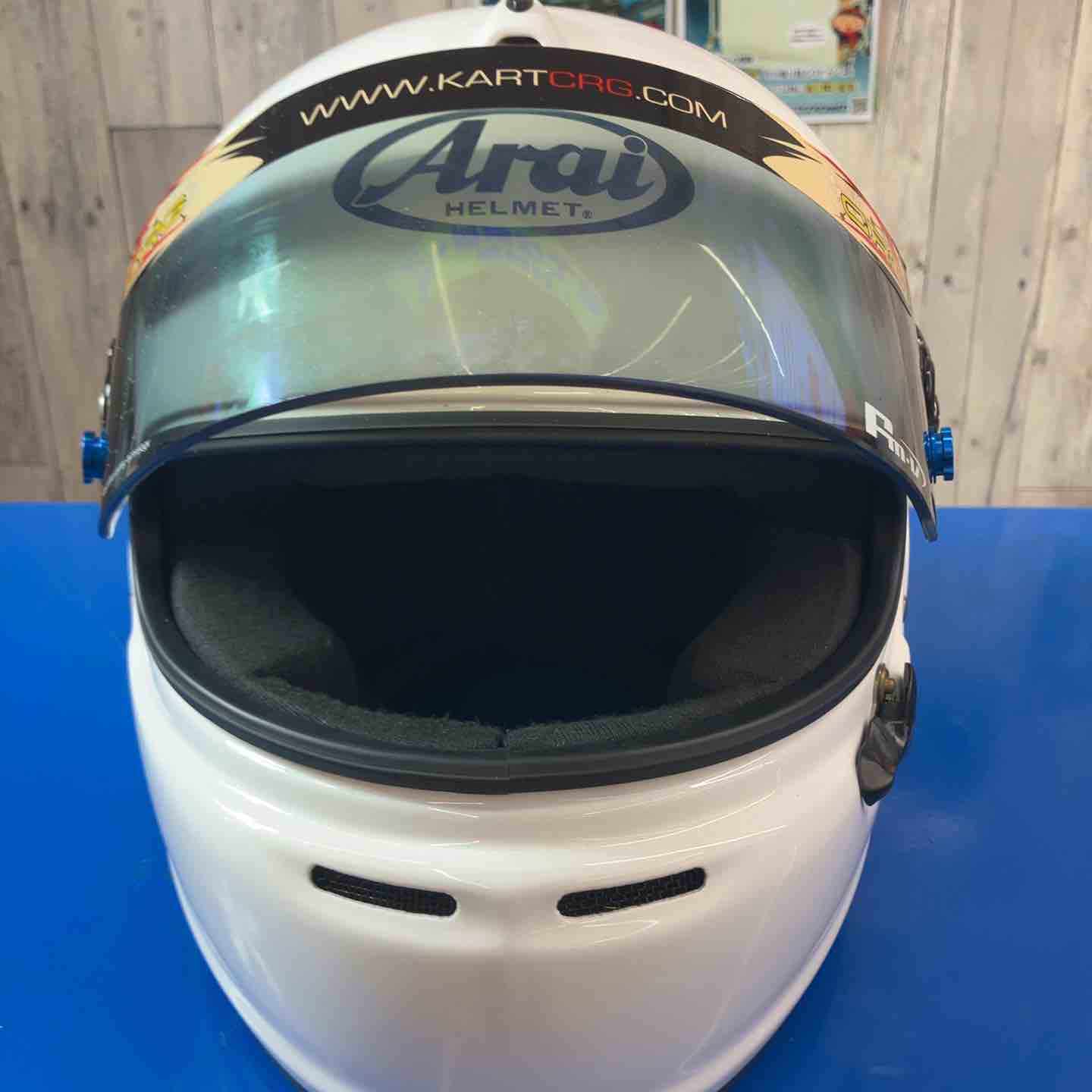 中古美品】 Arai/アライ(ヘルメット) GP-6S-8859 白 L(59cm) 【東大和