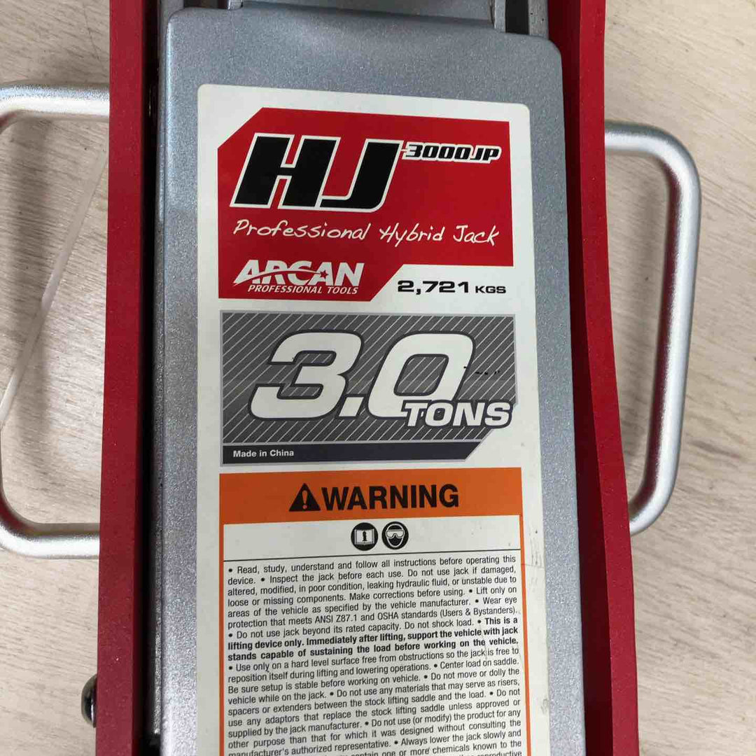 【店頭受取り限定】アルカン(ARCAN) 3t スチール/アルミニウム ハイブリッド ジャッキ HJ3000JP【川越店】